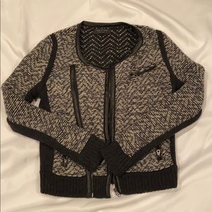 Rag & Bone woven moto jacket